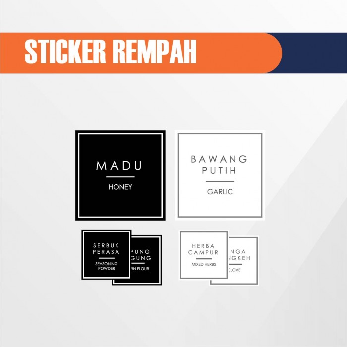 Sticker Rempah